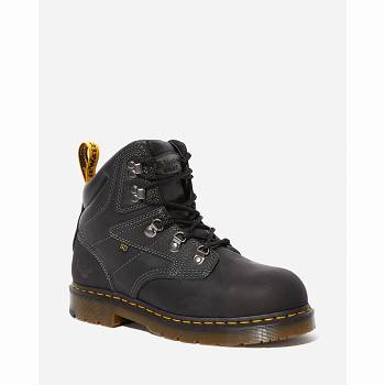 Dr Martens Earlstoke Steel Toe - Cierne Pracovne Cizmy Panske, DR0108